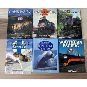 Illustrated History of the Americathe American Railroad 6 Vtg Hardcover books
